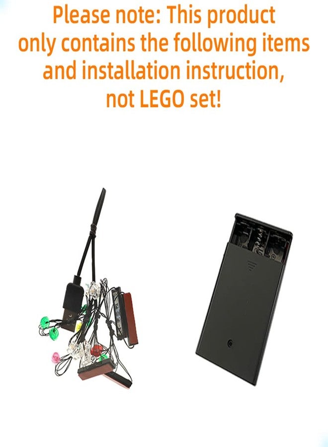 GEAMENT طقم إضاءة LED من GEAMENT متوافق مع نباتات ليغو العصارية - طقم إضاءة لنموذج البناء Creator 10309 (مجموعة النموذج غير متضمنة) - Image 3